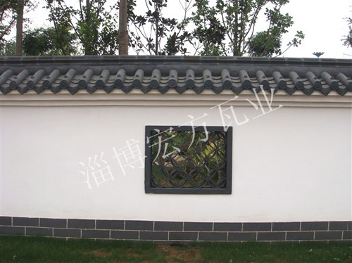 仿古围墙 景窗
